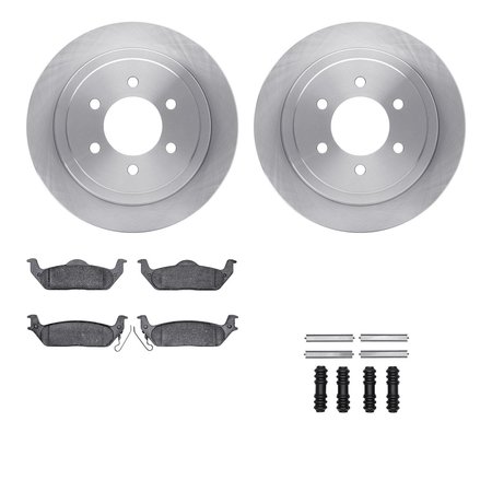 DYNAMIC FRICTION CO 6512-99556, Rotors with 5000 Advanced Brake Pads includes Hardware 6512-99556